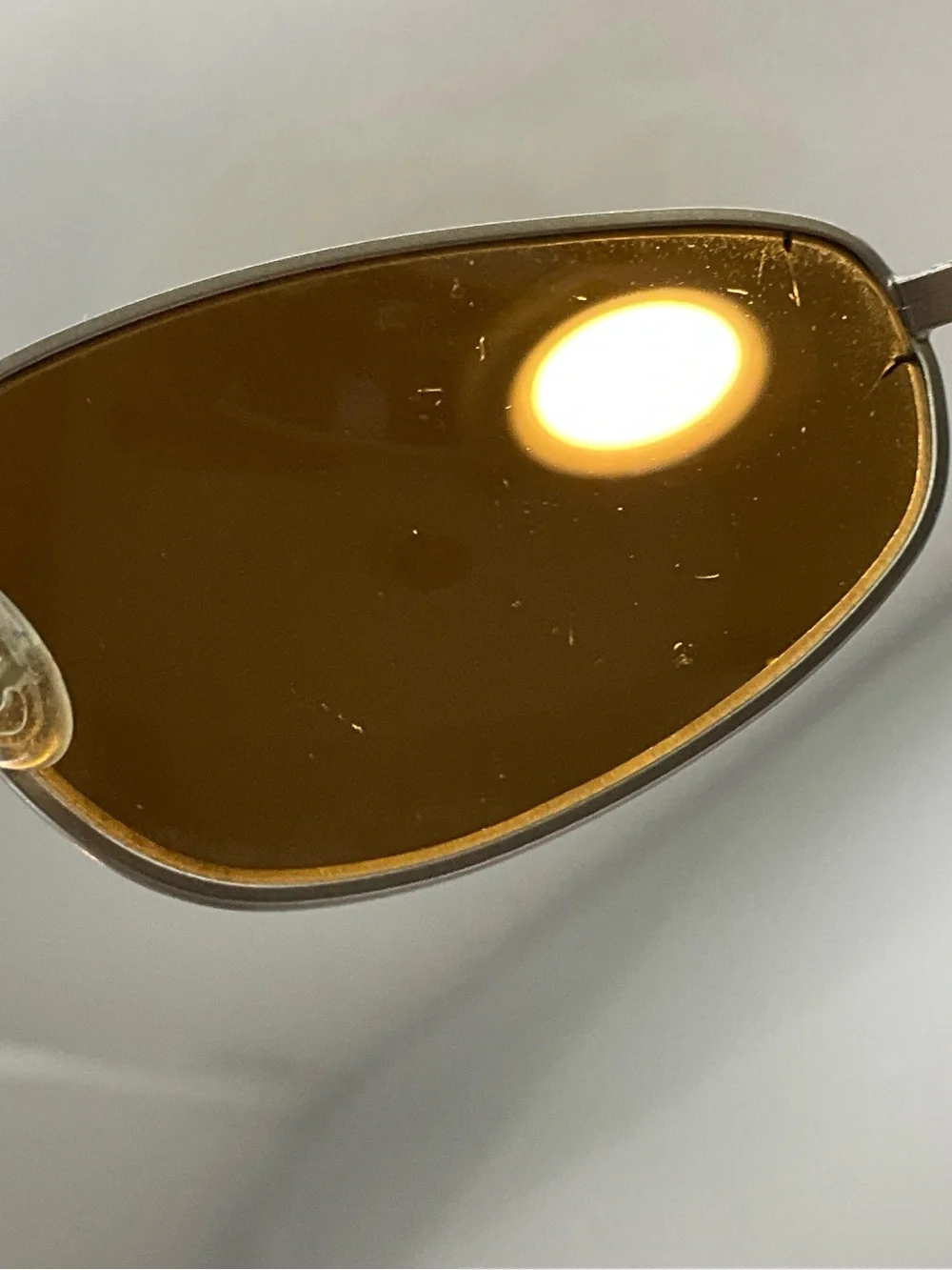 Vintage Oakley A-Wire 2.0 Platinum scratched cracked Lenses frame only
